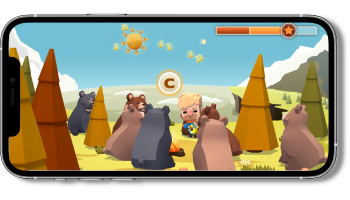 ChordVentures is a mobile game that kids play using a guitar or a ukulele. 