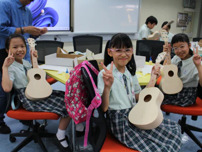 Phygital Ukulele Workshop hosted at SKH Kei Fook Primary School